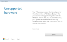 强迫用户升Win10？旧版Windows放弃对新CPU更新支持